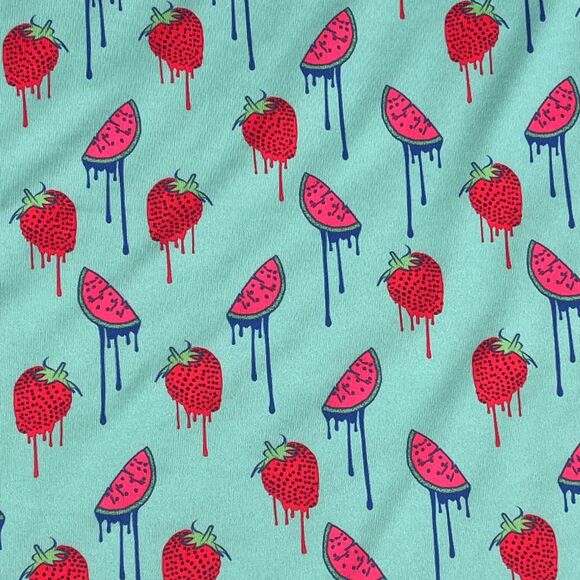 Good Boy Golf Polo Performance Mens L Blue Watermelon Strawberry Shirt Graphic - Picture 3 of 11